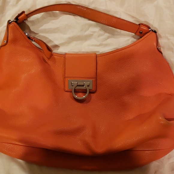 orange hobo bag
